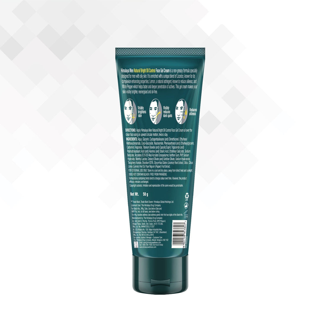 Himalaya Natural Bright Oil Control Men’s Face Cream Ingredients