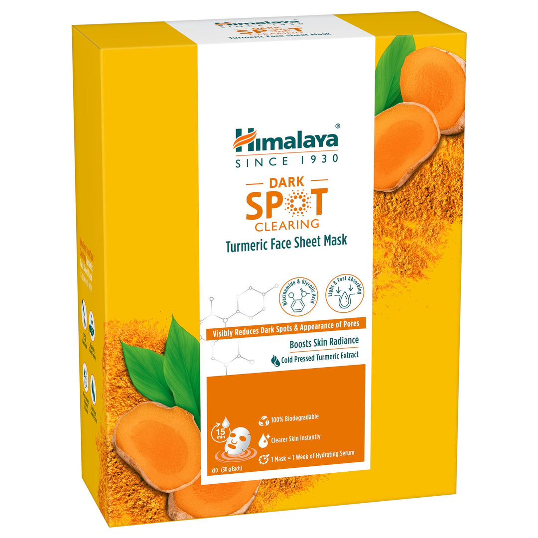  Himalaya Dark Spot Clearing Turmeric Face Sheet Mask 