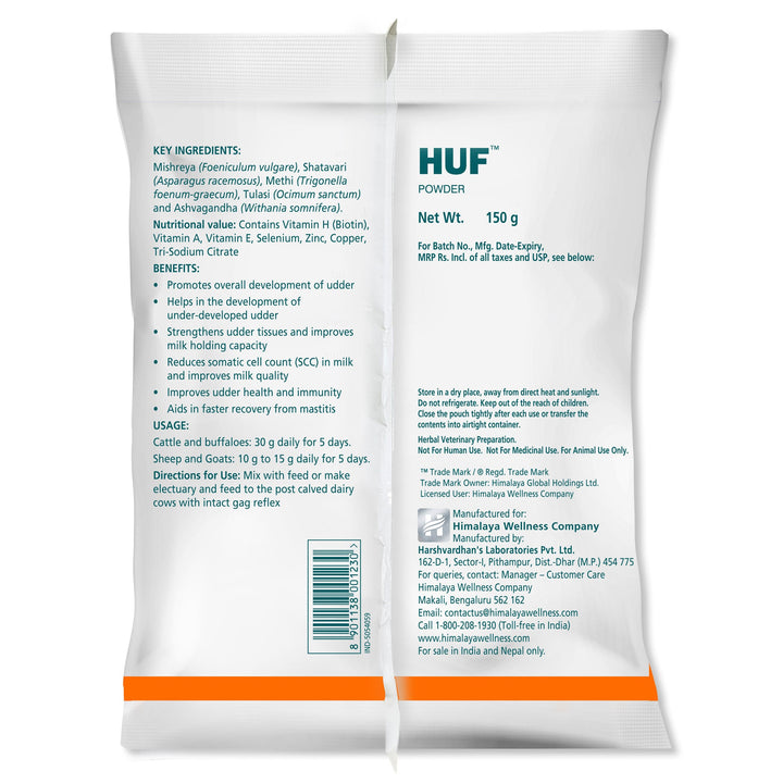 Himalaya HUF Powder Ingredients