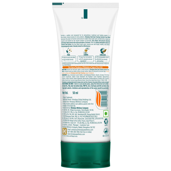 Himalaya Dark Spot Clearing Turmeric Face Wash