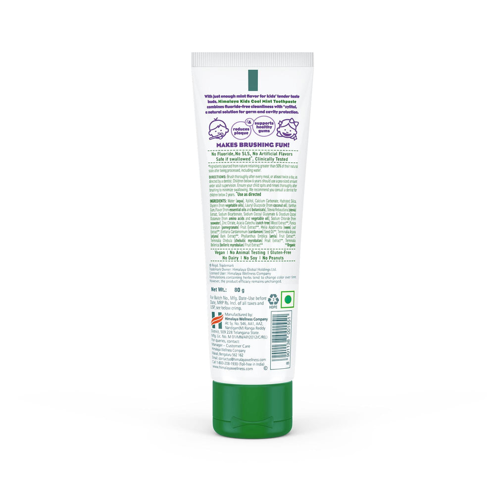 Himalaya Kids Cool Mint Toothpaste 80g Ingredients