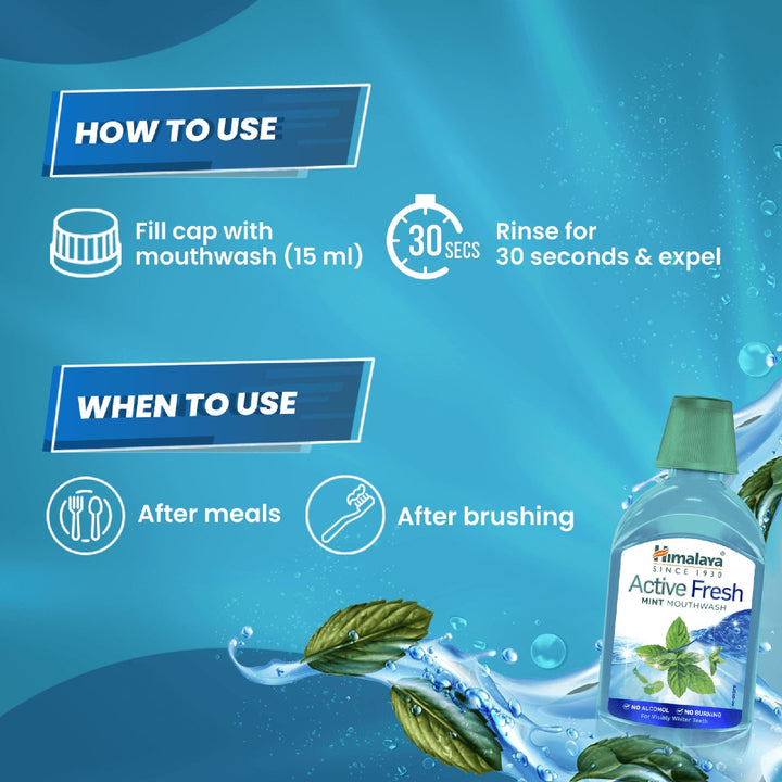 Himalaya Active Fresh Mint Mouthwash