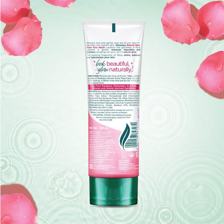 Himalaya Natural Glow Rose Face Wash Ingredients