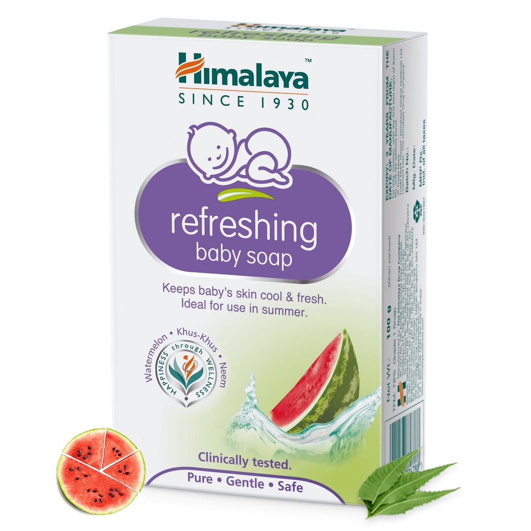 Himalaya refreshing baby soap 100g- Keeps baby's skin cool and fresh