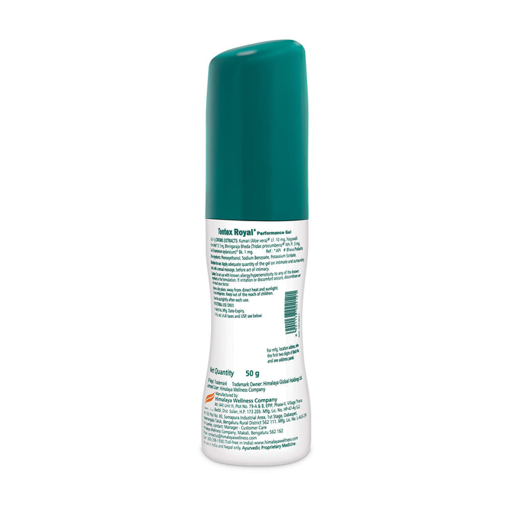 Buy Himalaya Tentex Royal Performance Gel 50g Ingredients