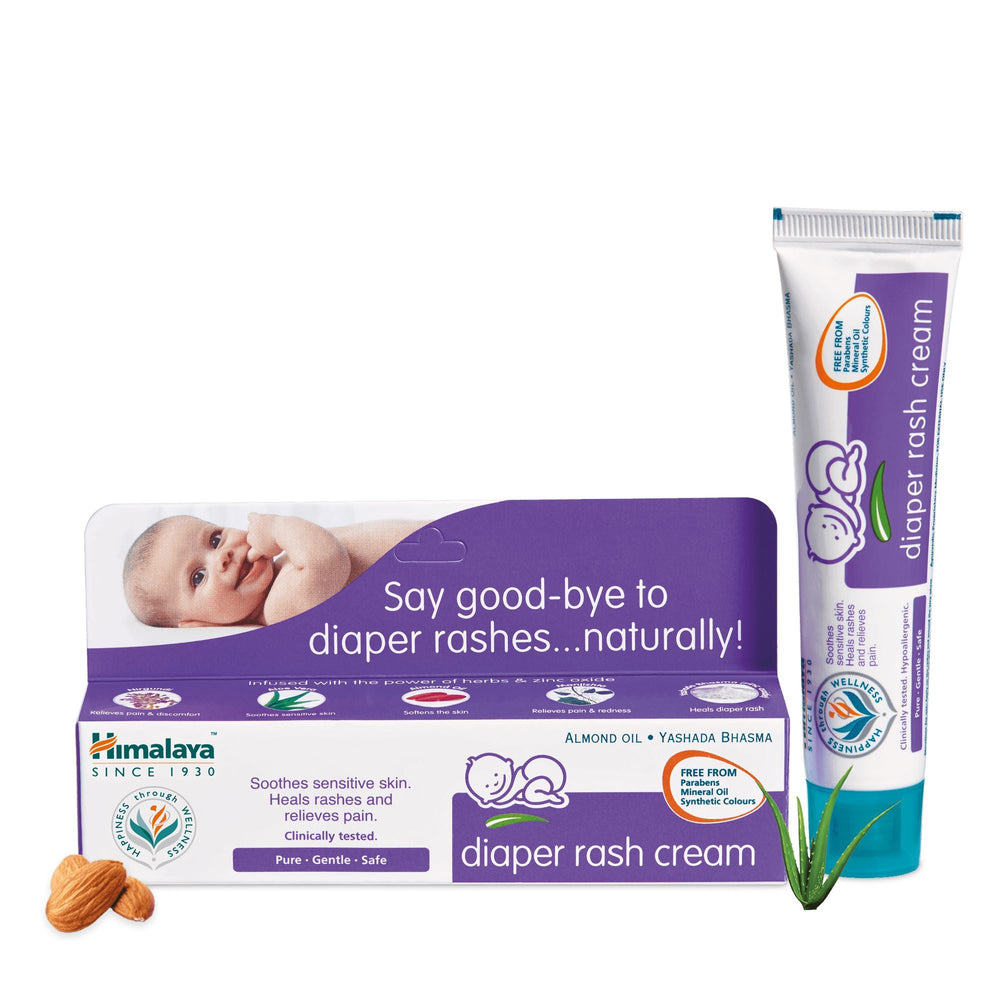 Himalaya Diaper Rash Cream - Soothes red and irritated skin and forms a protective layer on baby's skin