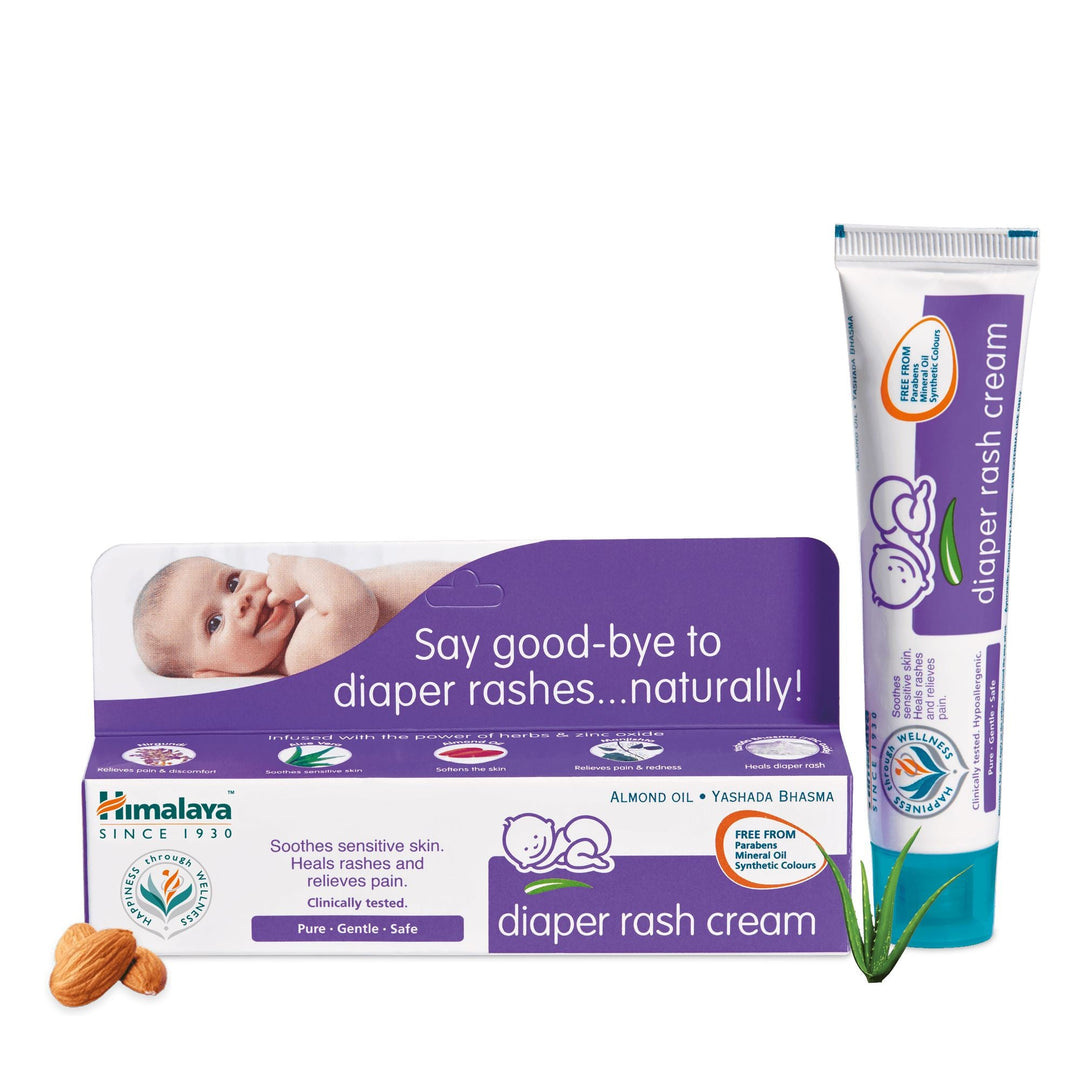 Himalaya Diaper Rash Cream - Soothes red and irritated skin and forms a protective layer on baby's skin