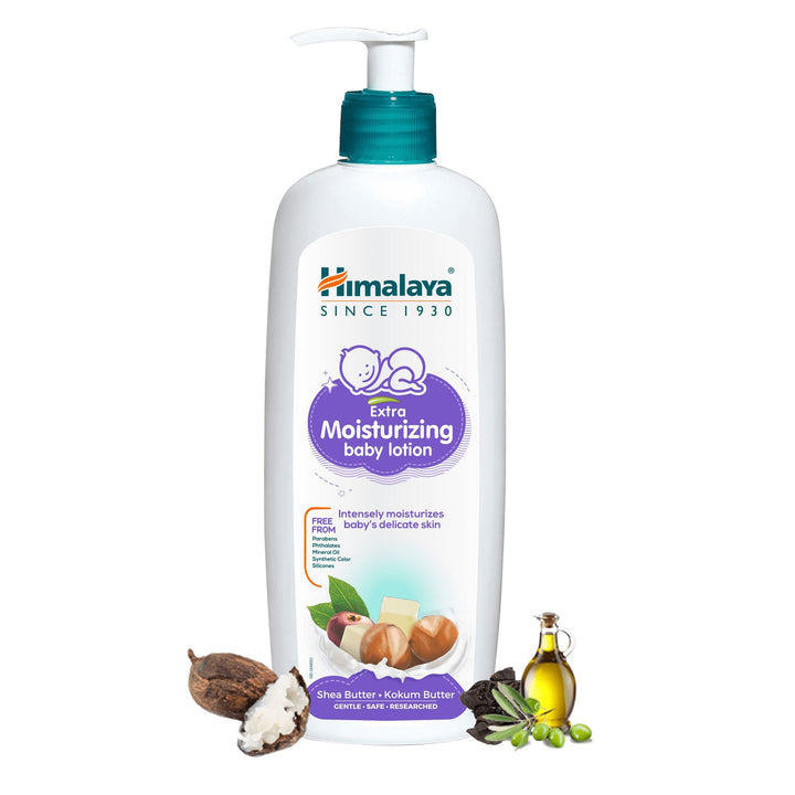 Himalaya Extra Moisturizing Baby Lotion 400ml - Helps Keep Baby’s Skin Soft