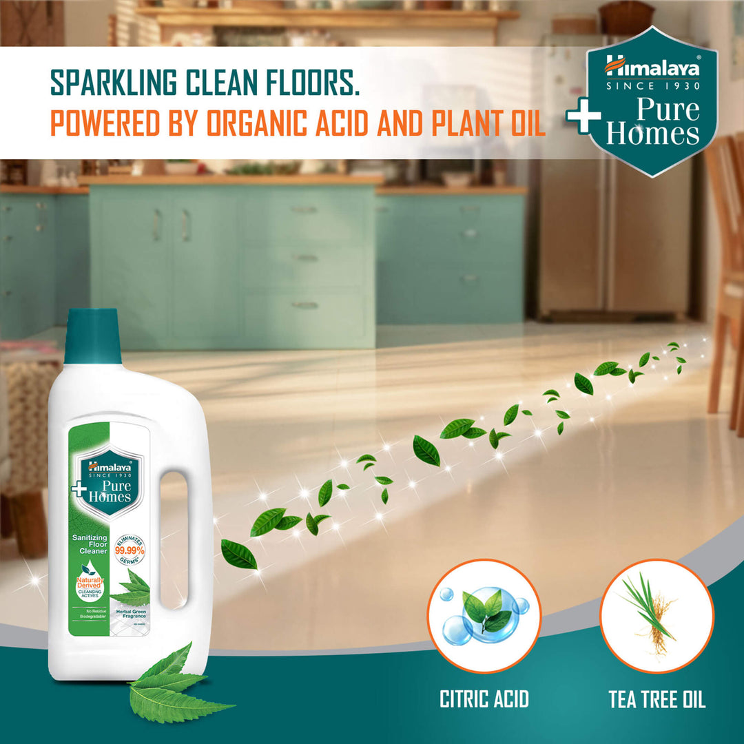 Pure Homes Sanitizing Floor Cleaner (Herbal Green)