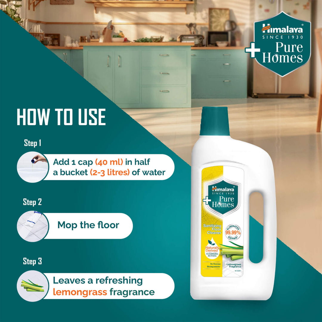 Pure Homes Sanitizing Floor Cleaner (Lemongrass)