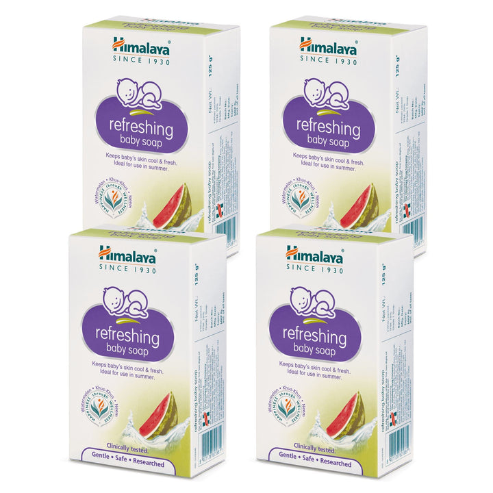 Himalaya refreshing baby soap 125x4 - Keeps baby's skin cool and fresh