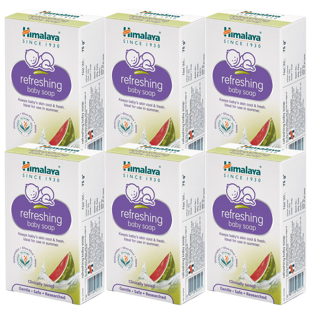 Himalaya refreshing baby soap 75gx6 - Keeps baby's skin cool and fresh